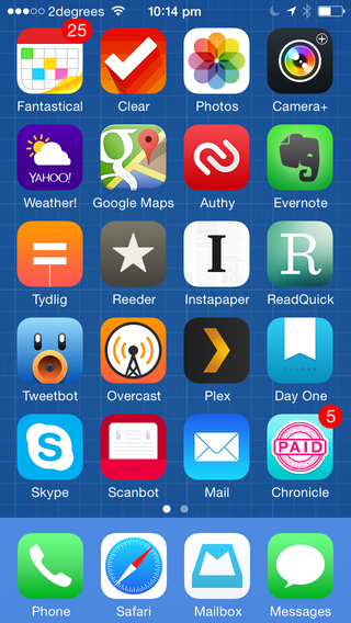 iPhone Home Screen August 2014