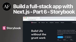 Thumb for Build a Full-Stack web app with Next.js - Part 6 - Storybook